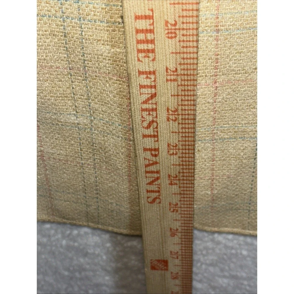 Vtg Country Britches Women Coat Size pit to pit 34Plaid Beige‎